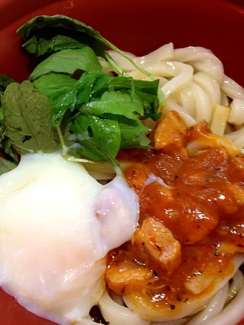 完熟トマトの釜あげうどん|さよさん