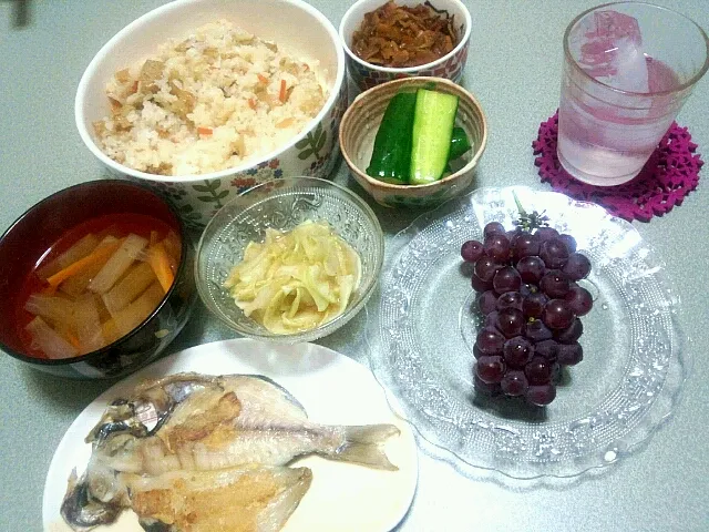 手抜き☆フライパンで干物を焼くとこうなる。今日のメインはデラウェア(●´ω｀●)|海野知香さん