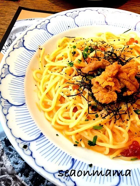 ウニのクリームパスタ(｡-_-｡)うーーーんだった（笑）|ゆこさん