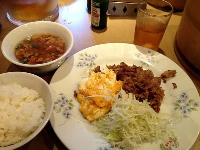 焼肉定食 ダブル|さくさくぱんださん