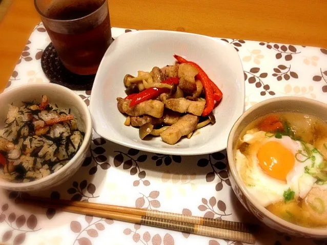 厚切り三枚肉炒め定食♪( ´▽｀)|めんこさん