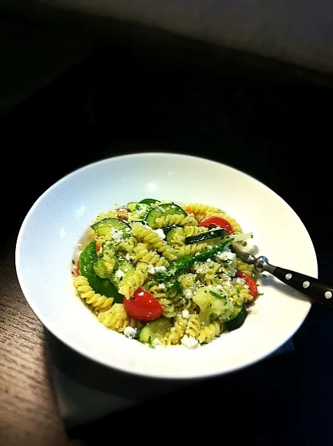 fusilli with vegetables,ricotta and breadcrumb|rick chanさん