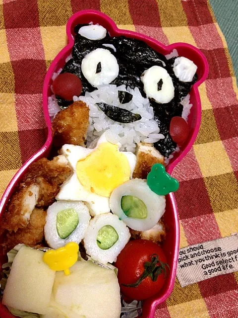 Snapdishの料理写真:今日の息子お弁当☆くまもん♪|satomiさん