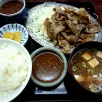 豚バラ定食|あさん