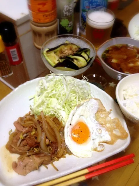 生姜焼き定食！|madocaさん