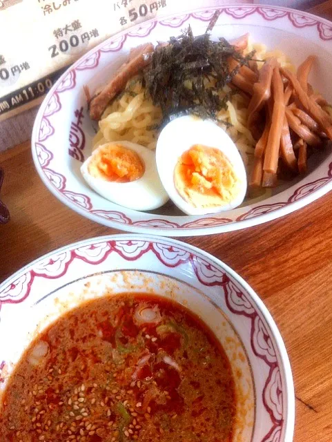 Snapdishの料理写真:拉麺リッキー つけ麺ごまみそ味|ちはるさん