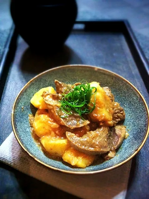 pig's tongue with potato and tomato|rick chanさん