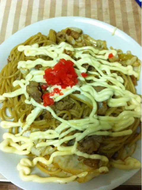 焼きそばならぬ焼きパスタ|eriさん