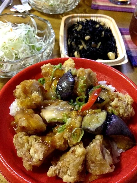 若鶏のねぎ塩竜田丼（塩麹入り|すかラインさん