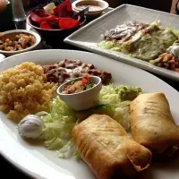 Snapdishの料理写真:tortillas enchiladas and chimichangas|SPGさん