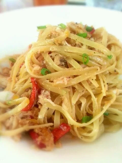 crabmeat aglio olio|Tinky 🍒さん