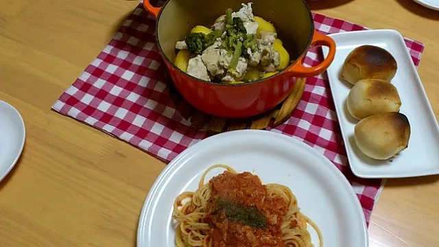 ルクでインカのめざめとチキンの蒸し焼き|you.さん