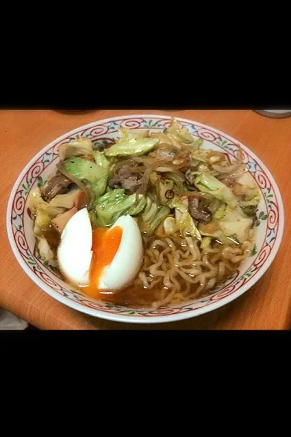 野菜炒めたっぷり中華麺|愛さん