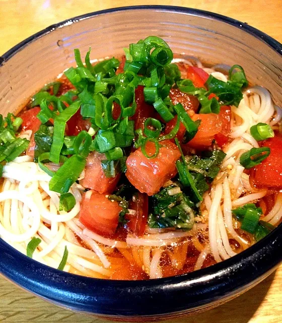 薬味たっぷりトマト素麺|すず子さん