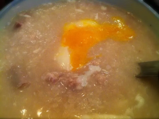 pork n egg congee|Soiさん