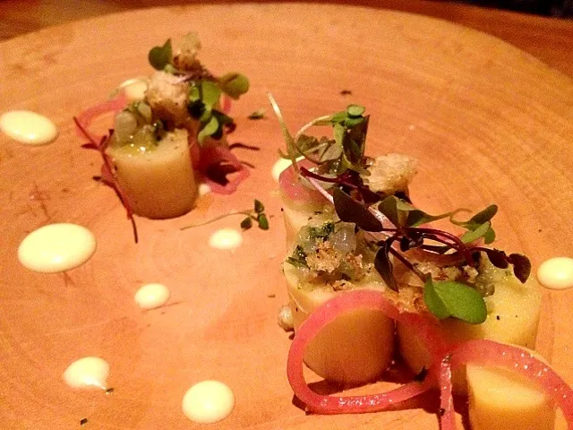 hearts of palm and sashimi at the spence|lanchi bombalierさん