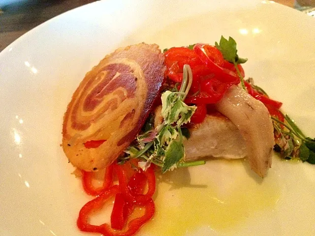 olive oil poached fish at the optimist|lanchi bombalierさん