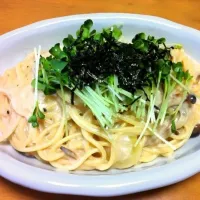 Snapdishの料理写真:きのこのクリームパスタ|kanaさん