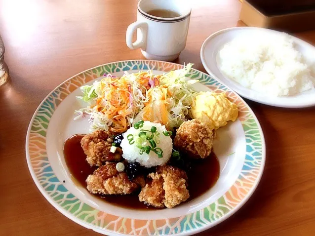 日替わりランチ チキン竜田揚げおろし|Mikiさん