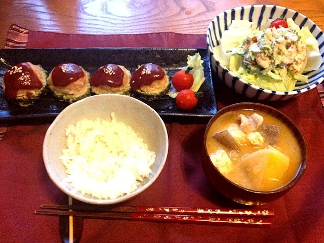 Snapdishの料理写真:ゴーヤの豆腐肉詰め|mocoさん