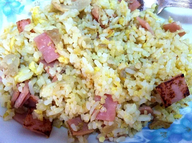 ham & mushroom fried rice|boneyingさん