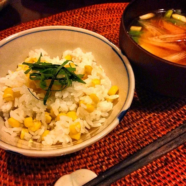 〆のとうもろこしごはん🍚|ようどんさん