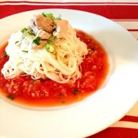 Snapdishの料理写真:トマトのさっぱり素麺