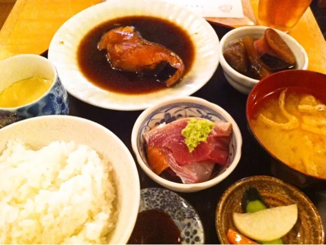 銀だら煮付定食|塩豚骨さん