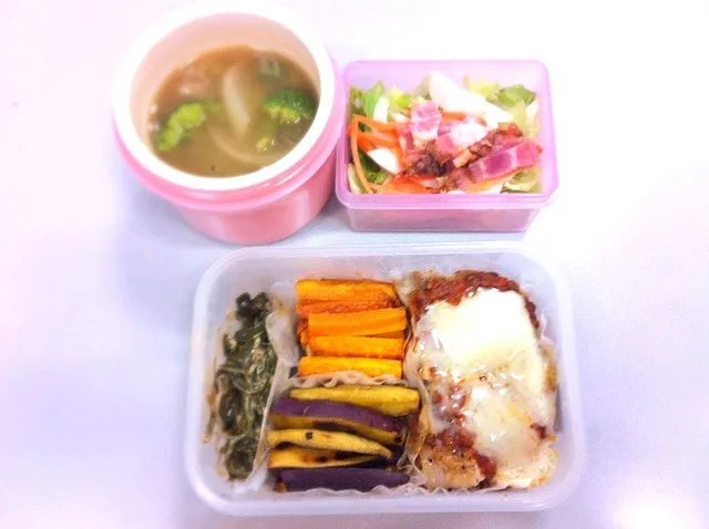 Snapdishの料理写真:今日のお弁当♡|おかえりさん