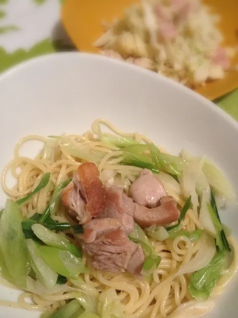 長ネギと鳥肉の柚子胡椒パスタ|YUPPYさん