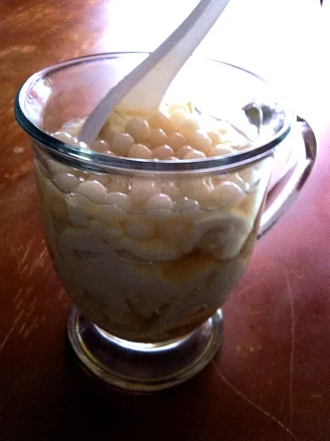 Taho with sago(Tofu w/pearls)|iLovetocook and try new foodsさん