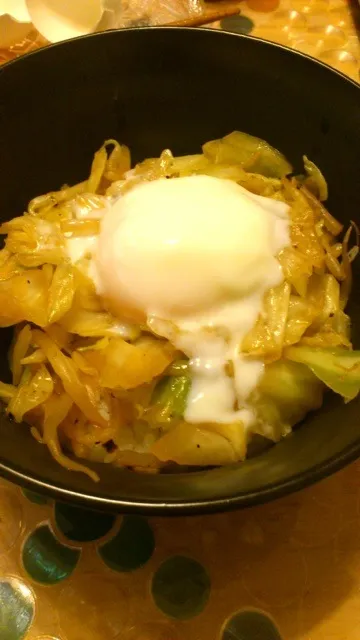 すた丼風野菜丼温玉乗せ！|旧式。さん