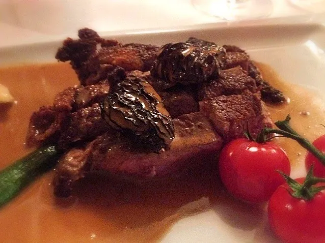 Entrecôte with morel mushrooms|Junya Tanakaさん