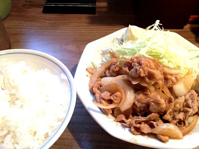 生姜焼き定食|こんどう かずゆきさん