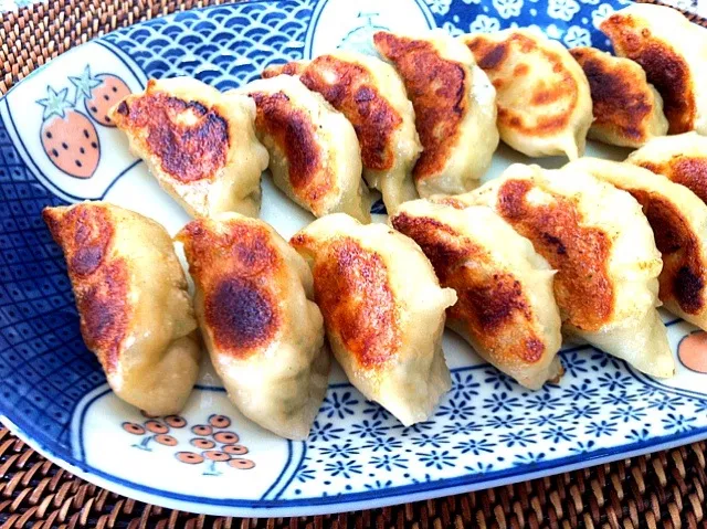 Snapdishの料理写真:Home made pan-fried dumpling|Matsu sweetsさん