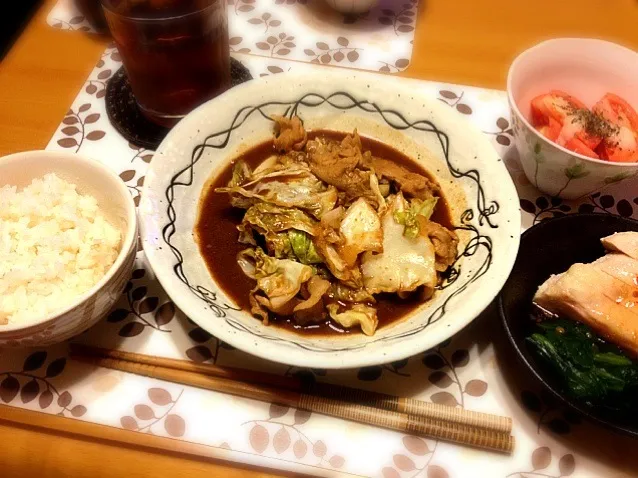 回鍋肉定食☆|めんこさん