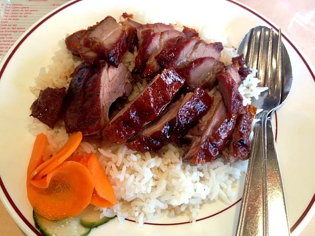 Snapdishの料理写真:Riz parfumé au canard et porc laqué|まりなさん