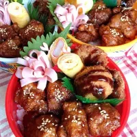 息子弁当    何でものっけ丼