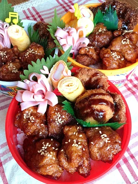 Snapdishの料理写真:息子弁当    何でものっけ丼|まなみさん