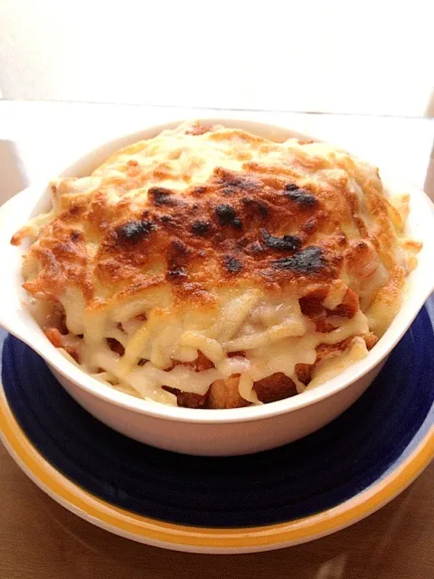 Snapdishの料理写真:Gratin de pain au fromage♡|akari matsudaさん