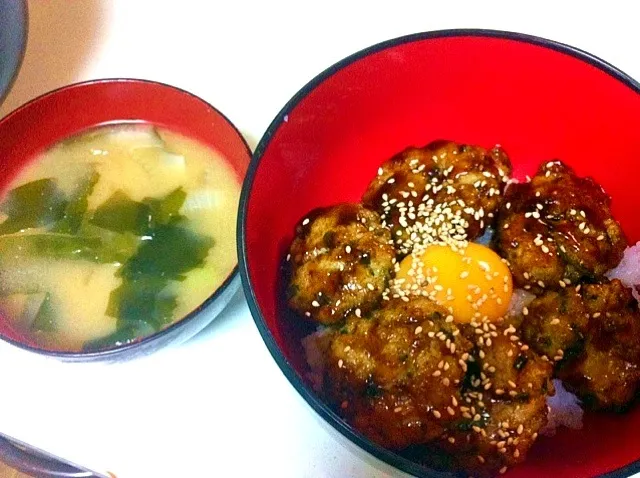 ヘルシー照り焼きつくね丼|あづみっちょ。さん