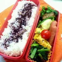 Snapdishの料理写真:ピーマンの肉詰め弁当|うさっちさん