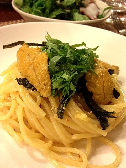 homemade uni pasta!|Tinaさん