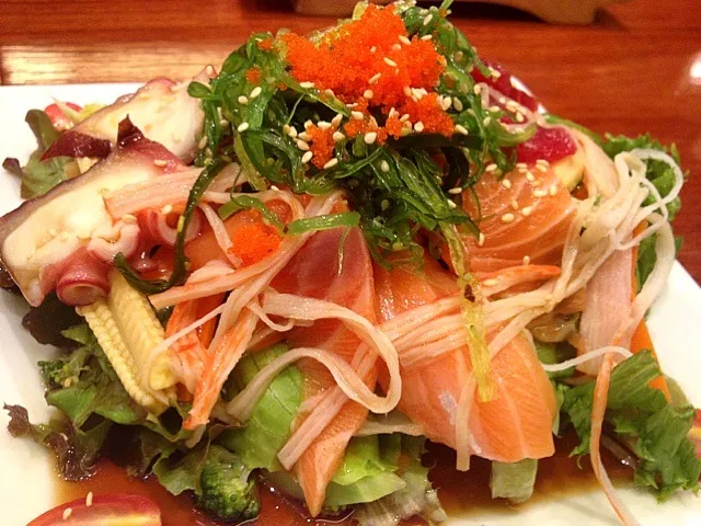 sashimi salad|kittika tiranasarさん