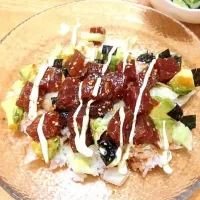 マグロとアボカド丼|あさかさん