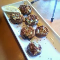 Snapdishの料理写真:Spinach stuffed mushroom|Kayさん