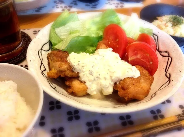 チキン南蛮定食(o^^o)|めんこさん