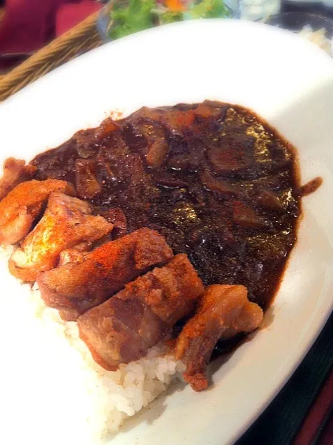 Snapdishの料理写真:スパイシーカレー(クリスピーチキン)|Daisuke Okimuraさん