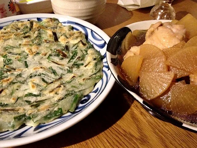 チヂミ＆鶏肉と大根煮|西川季宏さん