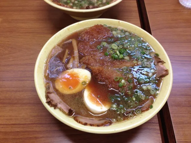 浅月 豚カツラーメン|わんこそばさん